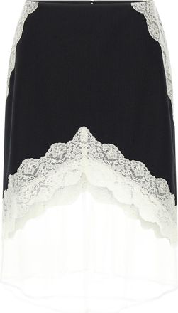 Jil Sander Organza Lace Wool Skirt