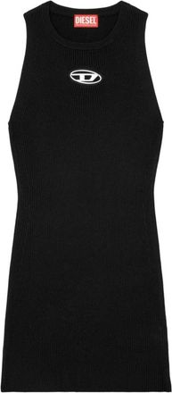 Diesel M-Caddix Jurk - Dames - Korte kleedjes - Zwart - M - Polyester - Kleedjes