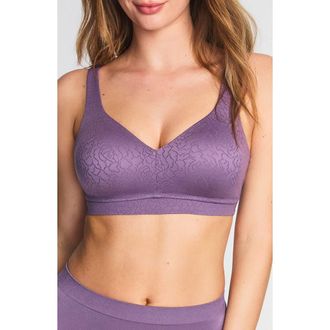 Wacoal Inside Job Wireless Bra in Italian Grape at Nordstrom, Size 34Ddd