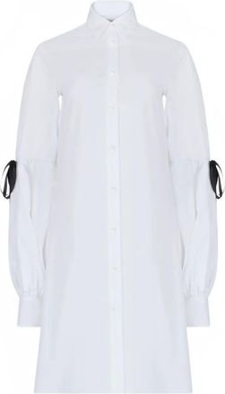 Nina Ricci Shirtjurk met strikdetail - Wit