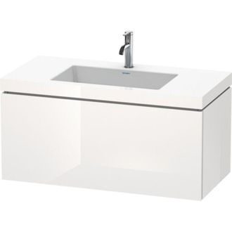 Duravit Lavamanos Duravit L-cube Con Base Mural, 100x48 Cm, 1 Caj&oacute;n, Sin