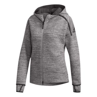 adidas (WMNS) adidas Sports Hooded Jacket Grey DY5770