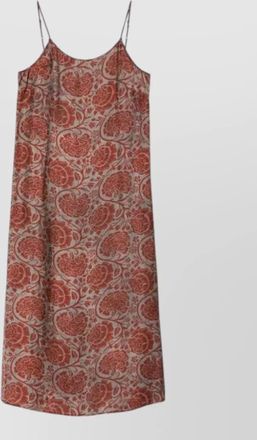 Uma Wang floral-print sleeveless midi dress