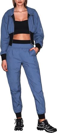 Fleur du Mal Warm Up Track Pant in Storm Blue at Nordstrom, Size X-Small