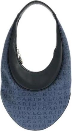 Bulgari Pre-owned Vintage Schoudertas - Dames - Vintage Schoudertas - Blauw - ONE Size - Leer - Vintage