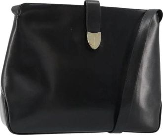 Ferragamo Pre-owned Shoulder Bag - Dames - Vintage Schoudertas - Zwart - ONE Size - Leer - Vintage