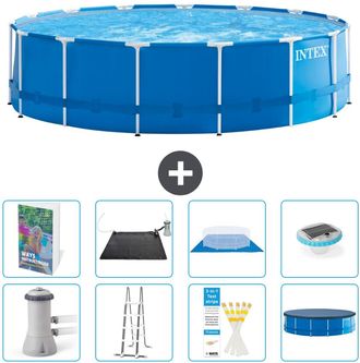 Intex Piscina Con Estructura Redonda - 457x122 Cm - 9-piezas S598
