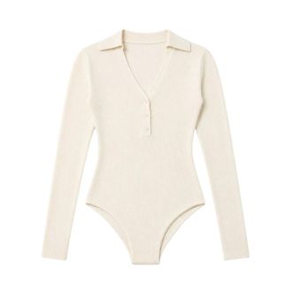 MC2 Saint Barth Aelis Bodysuit - Dames - Tops - Wit - Maat: XS Zijde