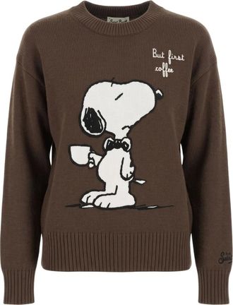 MC2 Saint Barth Jersey Tessa con cuello redondo - Knitwear - Mujer - Marr&oacute;n - M