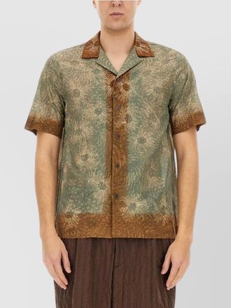 Dries Van Noten floral short sleeve boxy shirt