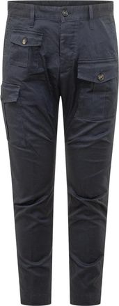 Dsquared2 Cargo Broeken - Heren - Slim Fit Broeken - Blauw - XL - Katoen - Broeken