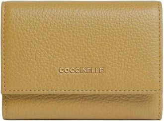 Coccinelle Metallic Kleine Portemonnee - Dames - Portefeuilles - Groen - ONE Size - Leer - Accessoires
