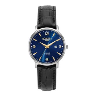 Roamer Valais - Dames - Horloges - Blauw - ONE Size - Leer - Accessoires