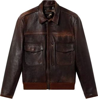 Golden Goose Leather Bomber Jacket