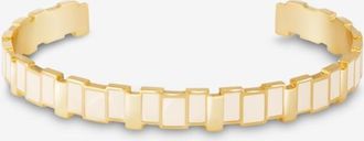 Bangle Up Feiner emaillierter Armreif Inès Blanc Sable