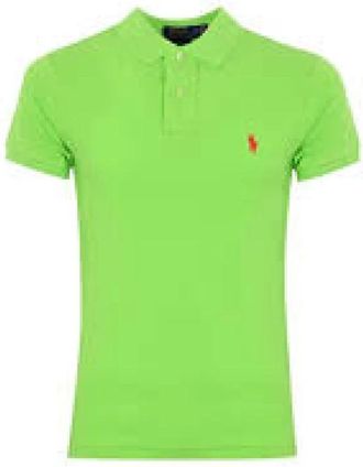 Polo Ralph Lauren Kiwi Lime Polo Shirt met Pony Logo - Heren - Polos - Groen - M - Katoen - Tops