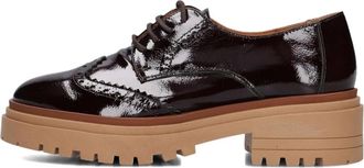 Catwalk Stijlvolle Simon Veterschoenen Dames - Dames - Veterschoenen - Bruin - 41 EU - Wol - Schoenen