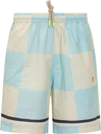 Barrow Sky Blue Checks Shorts