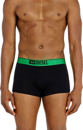 Diesel Three-pack boxer briefs with metallic waistband - Trunks - Man - Black