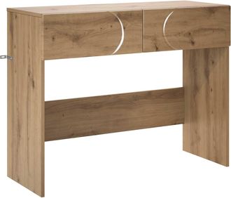 vidaXL Mesa Consola Roble Artisan 96,5 X 38 X 75 Cm Vidaxl
