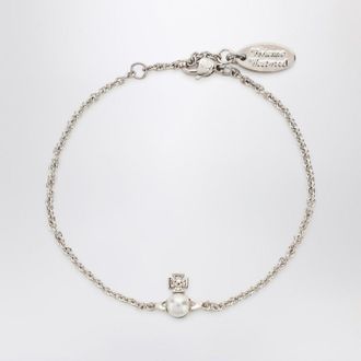 Vivienne Westwood Balbina bracelet with Orb logo and pearl