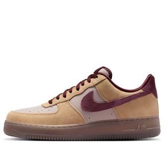 Nike Air Force 1 Low 07 Premium Linen Moon Particle Burgundy IQ3408-286