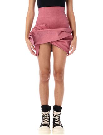 Rick Owens Porterville Draped Mini Skirt