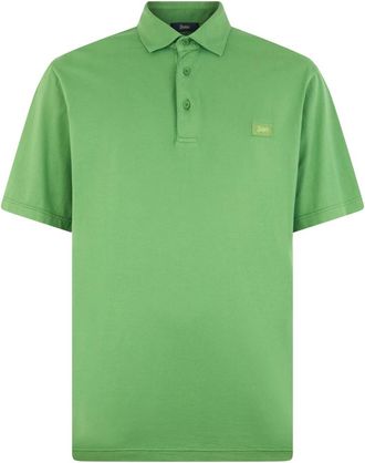 Herno Polo Shirt - Heren - Polos - Groen - L - Katoen - Tops