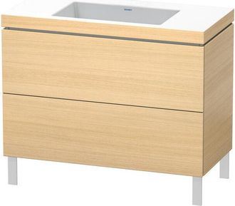 Duravit Duravit - Mueble De Ba&ntilde;o L-cube Wt Vero Air 698x1000x480mm Sin Orificio Para Grifer&iacute;a Nogal Oscuro