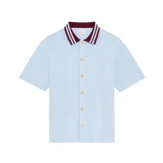 Dr&ocirc;le de Monsieur Overhemden, Heren, Blauw, XL, Monogram Shirt