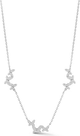 Glaze Jewelry Sterling Silver Triple Butterfly Necklace