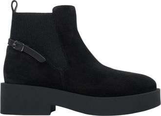 Estro & Luminara Chelsea Boots met grove zool - Dames - Chelseaboots - Zwart - 38 EU - Leer - Schoenen