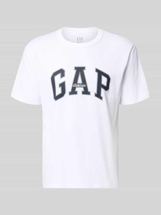 GAP T-Shirt mit Logo und Rundhalsausschnitt in Weiss, Gr&ouml;&szlig;e XXL