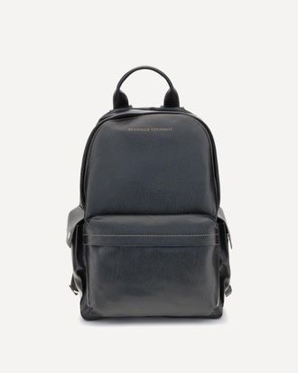 Brunello Cucinelli Leather Travel Backpack Male UNI