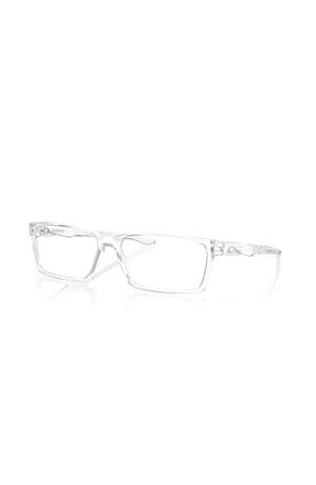 Oakley 59mm Rectangle optical glasses in Transparent at Nordstrom
