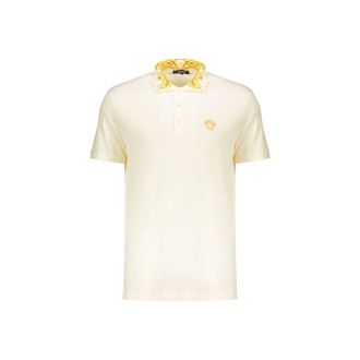 Versace Bicolor Cotton Polo Mens Shirt