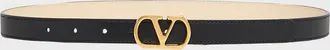 Valentino Garavani VLogo Signature Reversible Calfskin Belt, 20mm