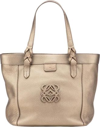 Loewe Borsa Tote Pre-owned in pelle con manici intrecciati e tasca interna - - Pre-owned - Donna - Beige - ONE SIZE