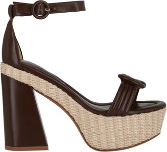 Alexandre Birman Vicky Ankle Wrap Platform Sandals