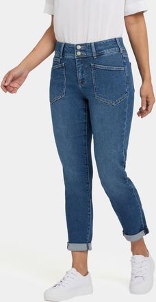 NYDJ Margot Utility Pocket Ankle Girlfriend Jeans in Lake Notre Dame at Nordstrom, Size 14P