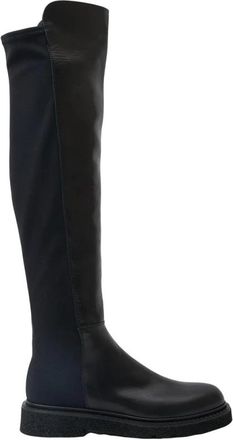 Guglielmo Rotta Kieran Over-knee Laars - Dames - Over de knie laarzen - Zwart - 38 1/2 EU - Leer - Schoenen