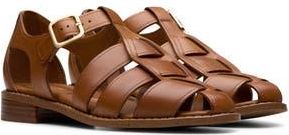 Clarks Hana Sun Fisherman Sandal in Tan Leather at Nordstrom Rack, Size 6