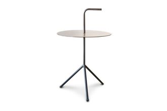 PIB Mesa port&aacute;til de metal y madera marron