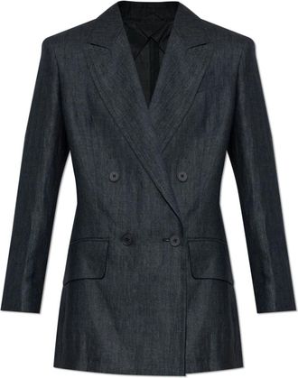 Max Mara Olimpia Blazer - Dames - Blazers - Blauw - M - Katoen - Jassen