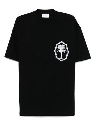 Blue Sky Inn Palm Logo T-shirt - men - Cotton - S - Black