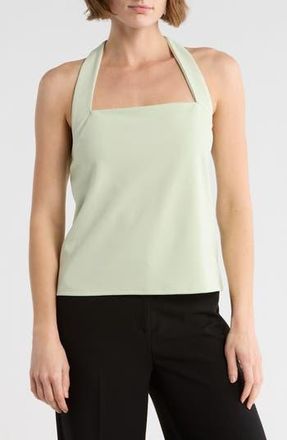 Halogen Square Neck Halter Top in Sea Foam at Nordstrom Rack, Size X-Large