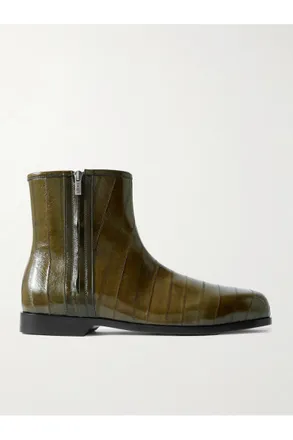 Loewe Bobine Panelled Eel Boots