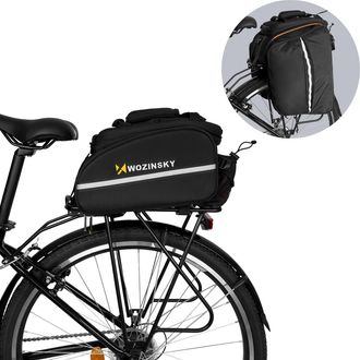 OEM Bolsa Grande Para Portabicicletas De 35 L + Funda Impermeable Negra