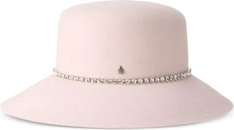 Maison Michel Cappello con strass - Rosa