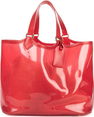 Louis Vuitton Pre-owned Womens Plage Lagoon Bay Tote Shoulder Bag - Red - One Size